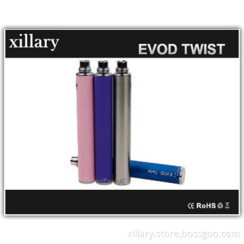 Customized ego e cigarette evod twist 1300mah battery huge vapor ecig